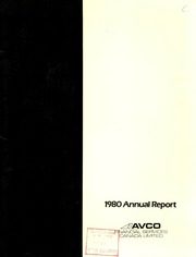 Avco Financial Services Canada Ltd 1980 cover