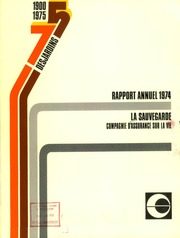 La Sauvegarde 1974 cover