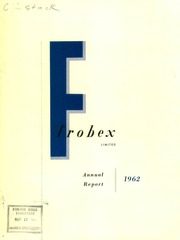 Frobex Limited 1962 cover