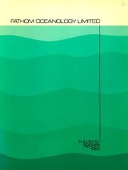Fathom Oceanology Limited 1980 cover