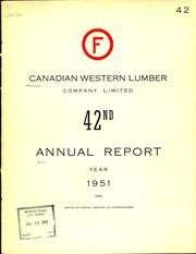 Canadian Western Lumber Company, Limited 1951 cover
