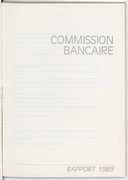 Commission Bancaire (France) 1989 cover