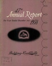 Belding Corticelli Ltd 1958 cover