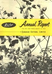 Canadian Cottons, Limited 1957 cover
