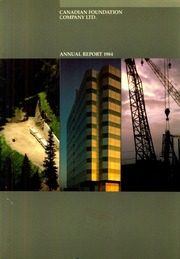 Canadian Foundation Company Ltd 1984 cover