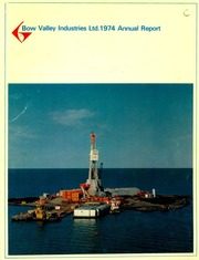 Bow Valley Industries Limited 1974 cover