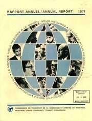 Montreal Urban Community Transit Commission 1971 cover