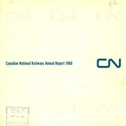 Canadian National Railway Co 1960 cover
