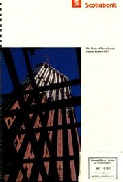 Bank of Nova Scotia Halifax 1987 cover