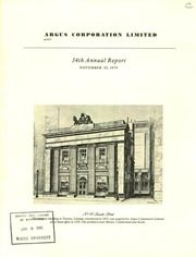 Argus Corp. Ltd 1979 cover