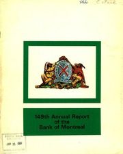 Bank of Montreal 1966 cover