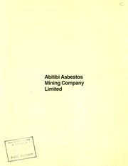 Abitibi Asbestos Mining Company Limited 1976 cover