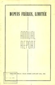 Dupuis Freres,Limitee 1954 cover