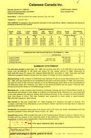 Celanese Canada Inc. Financials. 1984-12-31 1984 cover
