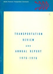 Atlantic Provinces Transportation Commission 1976 cover