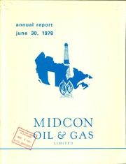 Midcon Oil & Gas Limited 1978 cover