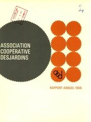 Association Coopérative Desjardins 1968 cover