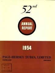 Page-Hersey Tubes, Ltd 1954 cover