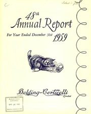 Belding Corticelli Ltd 1959 cover