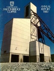 Corporation Falconbridge Copper 1980 cover