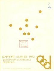Association Coopérative Desjardins 1972 cover