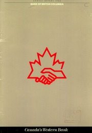 Bank of British Columbia 1985 cover