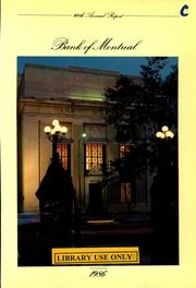 Bank of Montreal 1986 cover