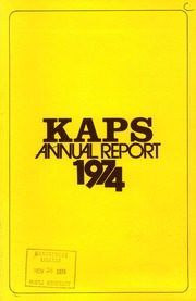 Kaps Transport Limited 1974 cover