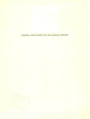 Federal Industries Limited 1983 cover