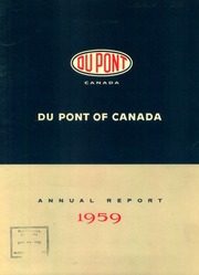Du Pont Company of Canada Limited 1959 cover