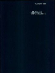 Fiducie de Quebec 1982 cover