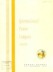 International Power Company Limited 1958 cover