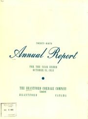 Brantford Cordage Company Limited 1953 cover
