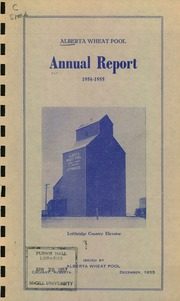 Alberta Wheat Pool 1955 cover