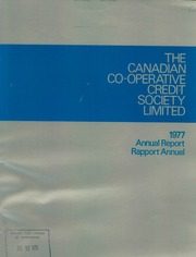 Canadian Co-operative Credit Society 1977 cover