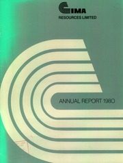 Cima Resources Limited 1980 cover