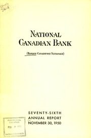 Banque Canadienne Nationale 1950 cover