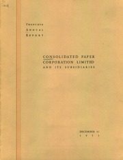 Consolidated Papers, Inc 1951 cover