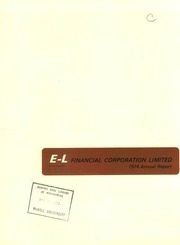 E-L Financial Corporation Ltd 1974 cover