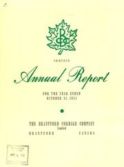 Brantford Cordage Company Limited 1954 cover
