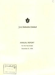 Levy Industries Limited 1979 cover