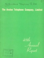 Newfoundland Telephone Co., Ltd 1967 cover