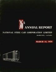 National Steel Car Corporation, Limited 1956 cover