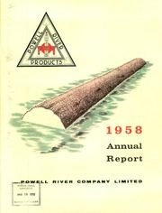 Powell River Company Limited 1958 cover