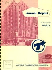 Montreal Transportation Commission 1960 cover