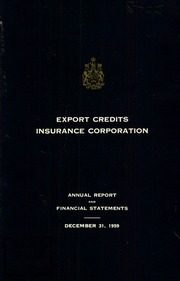 Export Credits Insurance Corporation 1959 cover