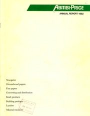Abitibi-Price Inc 1982 cover
