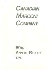 Canadian Marconi Company 1972 cover