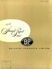 Building Products Limited 1957 cover