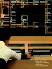 British Columbia Telephone Company 1979 cover
